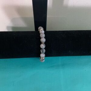 Sophisticated Gray Beaded Bracelet